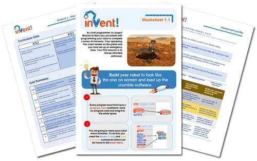 Example worksheets for teachers