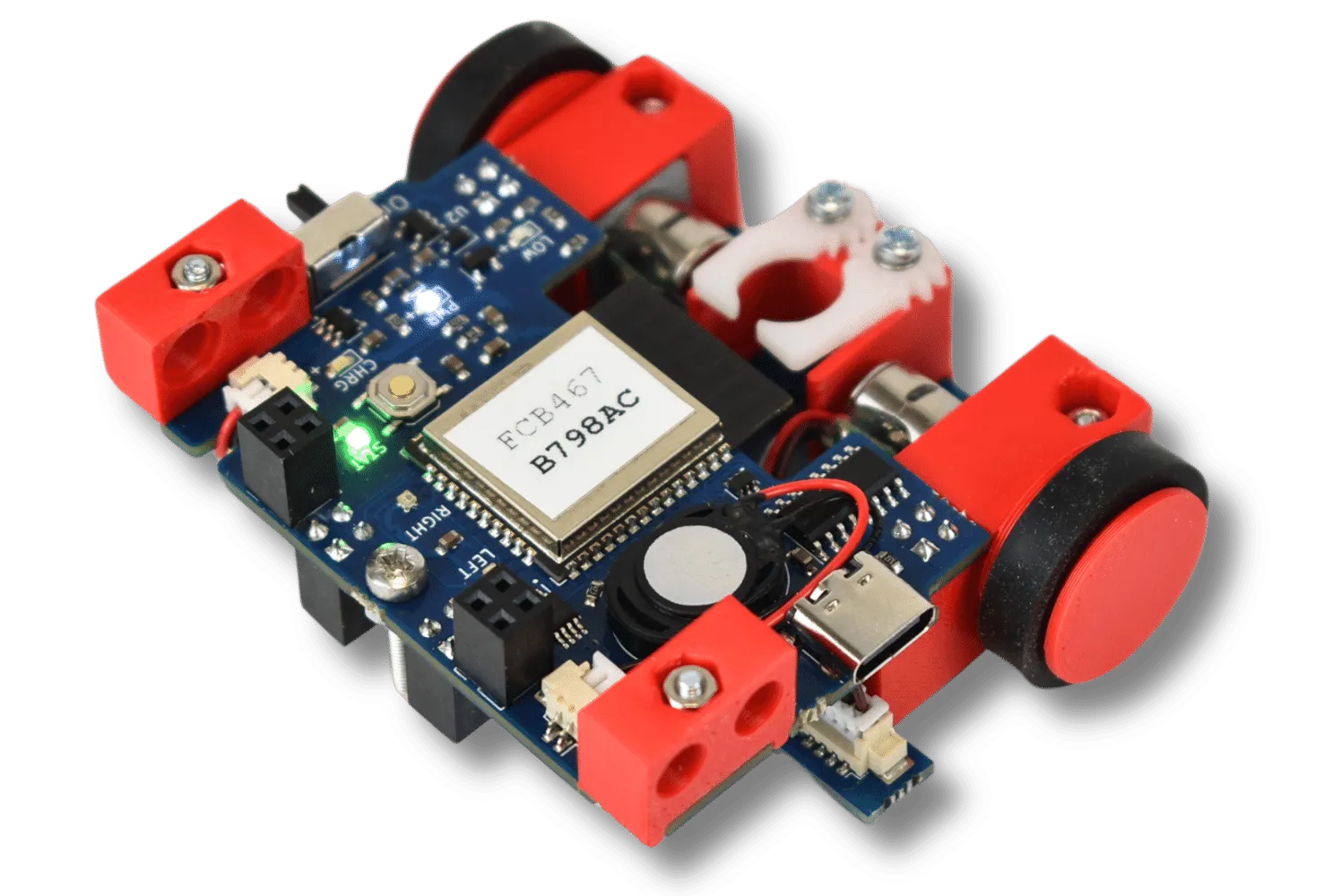 Invent! robot from the front with no sensors attached