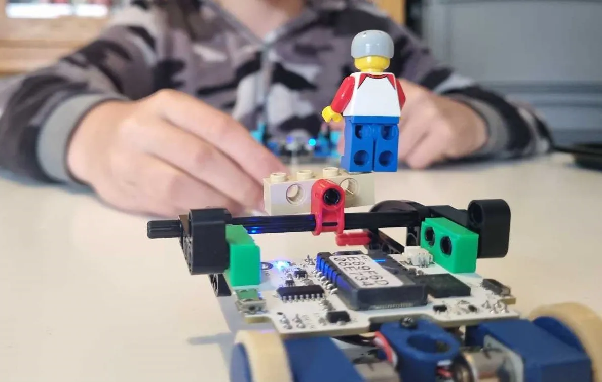 Invent! robot with Lego add-ons
